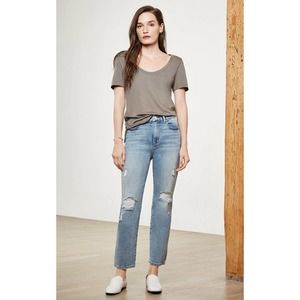 NWT Habitual Reed Scoop Neck T-Shirt Top Size Medium Orig $68